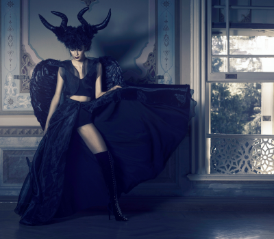 Picture of a villainous female character.